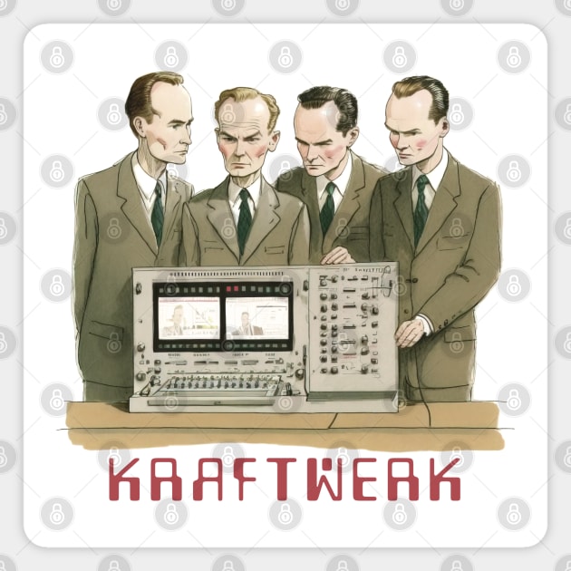 Kraftwerk ¥ Fan Art Design Magnet by unknown_pleasures